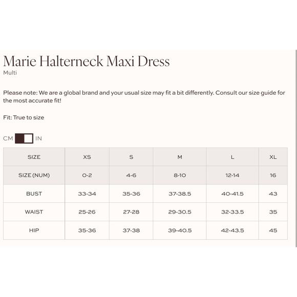 Petal & Pup Chocolate Halter Neck Maxi Dress Size XL NEW - Picture 10 of 10